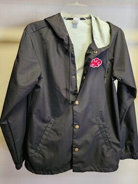 Naruto Shippuden Nylon Windbreaker Anime Jacket XS